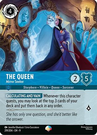 The Queen - Mirror Seeker (Epic) (219/204) - [ Fabled ] Holofoil