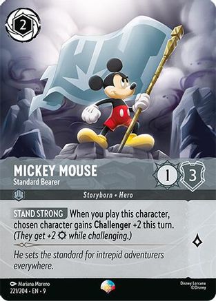 Mickey Mouse - Standard Bearer (Epic) (221/204) - [ Fabled ] Holofoil