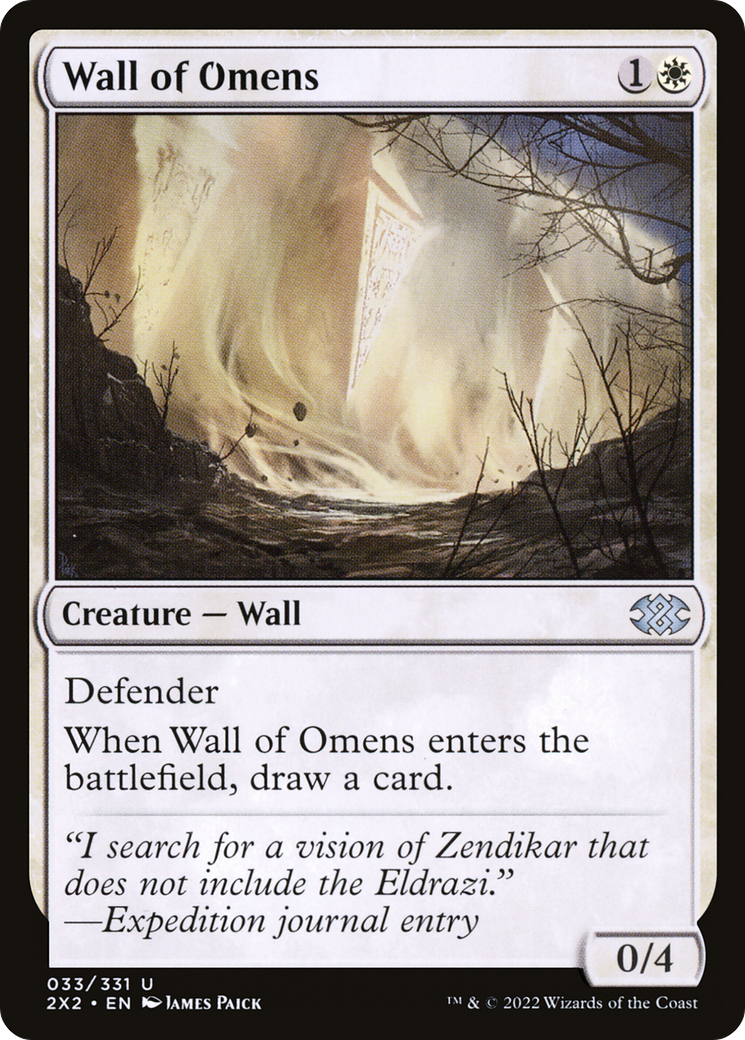 Wall of Omens (2X2-033) - [Double Masters 2022]