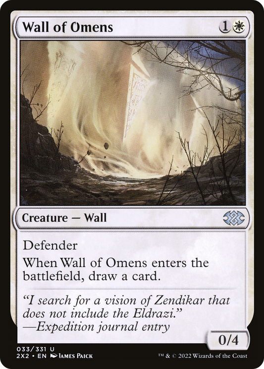 Wall of Omens (2X2-033) - [Double Masters 2022]