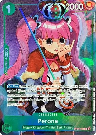 Perona (Illustration Box Vol.4) (OP09-034) - One Piece Promotion Cards