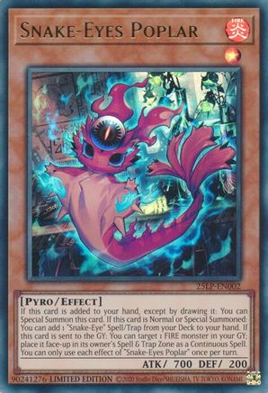 Snake-Eyes Poplar (25LP-EN002) - Limited Pack World Championship 2025 Limited