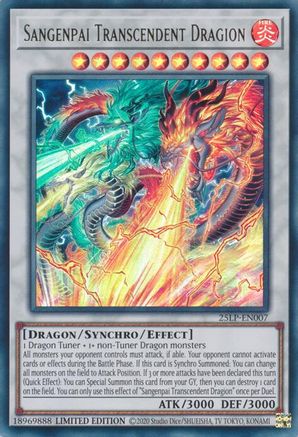 Sangenpai Transcendent Dragion (25LP-EN007) - Limited Pack World Championship 2025 Limited