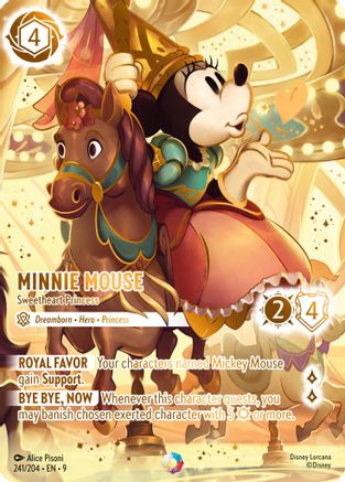 Minnie Mouse - Sweetheart Princess (Iconic) (241/204) - [ Fabled ] Holofoil