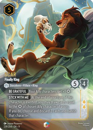 Scar - Finally King (Enchanted) (239/204) - [ Fabled ] Holofoil