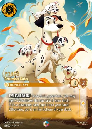 Pongo - Determined Father (Enchanted) (223/204) - [ Fabled ] Holofoil