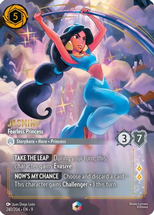 Jasmine - Fearless Princess (Enchanted) (240/204) - [ Fabled ] Holofoil