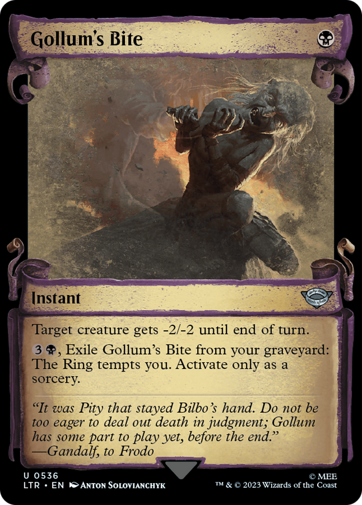 Gollum's Bite (LTR-536) - [The Lord of the Rings: Tales of Middle-earth]: (Showcase)