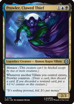 Prowler, Clawed Thief (SPM-138) - [Marvel's Spider-Man]