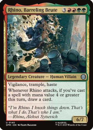 Rhino, Barreling Brute (SPM-140) - [Marvel's Spider-Man] Foil