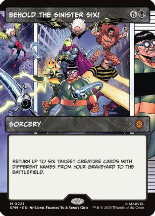 Behold the Sinister Six! (Showcase) (SPM-221) - [Marvel's Spider-Man] Foil