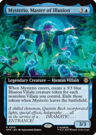 Mysterio, Master of Illusion (Extended Card) (SPM-253) - [Marvel's Spider-Man] Foil