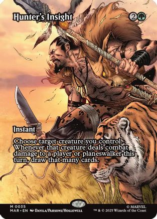 Hunter's Insight (Borderless) (MAR-035) - [Marvel Eternal-Legal]
