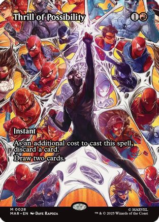 Thrill of Possibility (Borderless) (MAR-028) - [Marvel Eternal-Legal] Foil