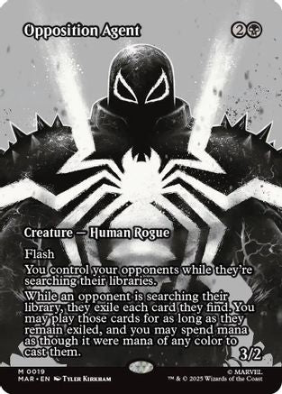 Opposition Agent (Borderless) (MAR-019) - [Marvel Eternal-Legal] Foil