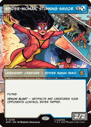 Spider-Woman, Stunning Savior (Borderless) (SPM-230) - [Marvel's Spider-Man] Foil