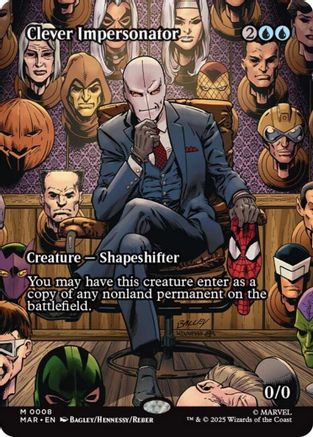 Clever Impersonator (Borderless) (MAR-008) - [Marvel Eternal-Legal]