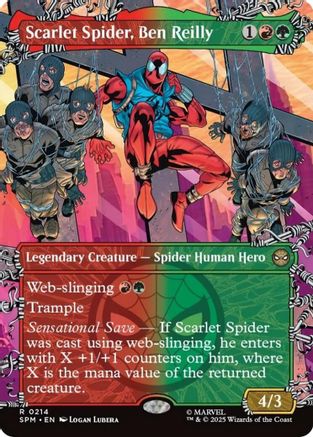 Scarlet Spider, Ben Reilly (Borderless) (SPM-214) - [Marvel's Spider-Man] Foil
