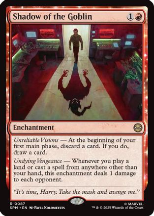 Shadow of the Goblin (SPM-087) - [Marvel's Spider-Man] Foil