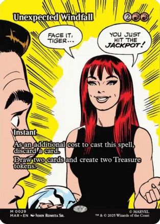 Unexpected Windfall (Borderless) (MAR-029) - [Marvel Eternal-Legal]