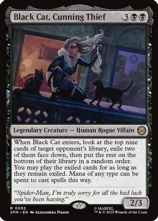 Black Cat, Cunning Thief (SPM-052) - [Marvel's Spider-Man] Foil