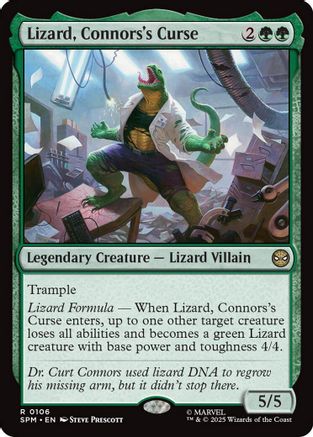 Lizard, Connors's Curse (SPM-106) - [Marvel's Spider-Man] Foil