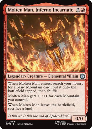 Molten Man, Inferno Incarnate (SPM-084) - [Marvel's Spider-Man] Foil