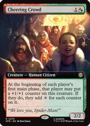 Cheering Crowd (Extended Art) (SPM-270) - [Marvel's Spider-Man]