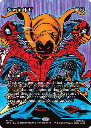 Saw in Half (Borderless) (MAR-021) - [Marvel Eternal-Legal]
