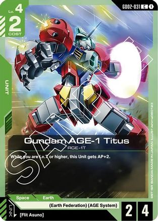 Gundam AGE-1 Titus (GD02-031) - Dual Impact
