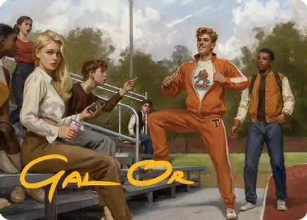 Flash Thompson, Spider-Fan Art Card (Gold-Stamped Signature) (AASPM-001) - [Art Series: Marvel's Spider-Man]