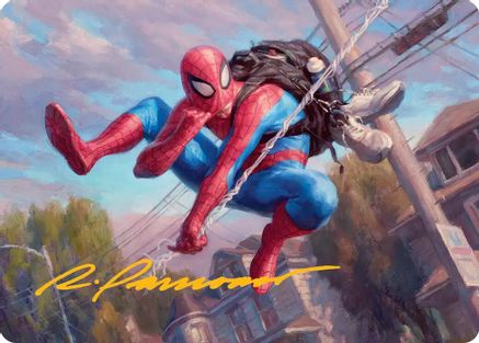 Spider-Man, Web-Slinger Art Card (Gold-Stamped Signature) (AASPM-004) - [Art Series: Marvel's Spider-Man]