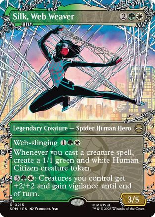 Silk, Web Weaver (Borderless) (SPM-215) - [Marvel's Spider-Man] Foil