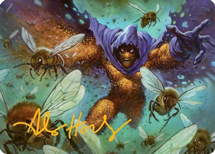 Swarm, Being of Bees Art Card (Gold-Stamped Signature) (AASPM-011) - [Art Series: Marvel's Spider-Man]