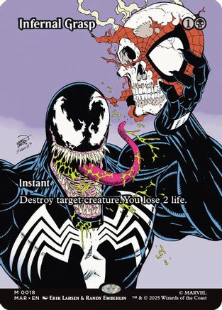 Infernal Grasp (Borderless) (MAR-018) - [Marvel Eternal-Legal]