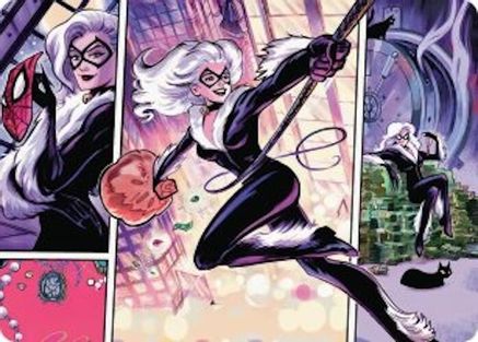 Black Cat, Cunning Thief Art Card (AASPM-044) - [Art Series: Marvel's Spider-Man]