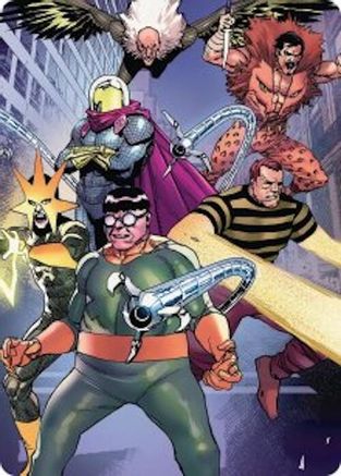 Behold the Sinister Six! Art Card (45/54) (AASPM-045) - [Art Series: Marvel's Spider-Man]