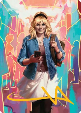 Gwen Stacy Art Card (Gold-Stamped Signature) (13/54) (AASPM-013) - [Art Series: Marvel's Spider-Man]