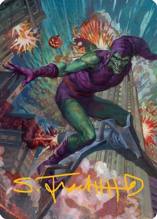Green Goblin Art Card (26/54) (Gold-Stamped Signature) (AASPM-026) - [Art Series: Marvel's Spider-Man]