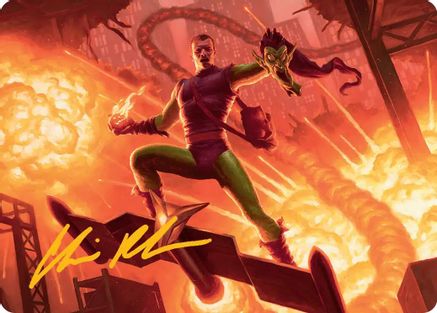 Green Goblin, Revenant Art Card (Gold-Stamped Signature) (AASPM-027) - [Art Series: Marvel's Spider-Man]