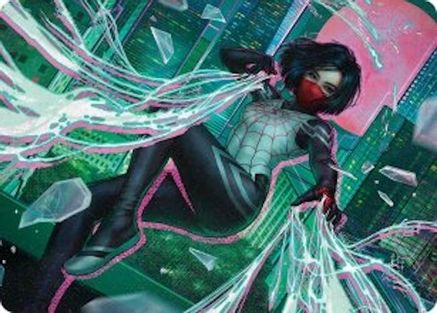 Silk, Web Weaver Art Card (29/54) (AASPM-029) - [Art Series: Marvel's Spider-Man]