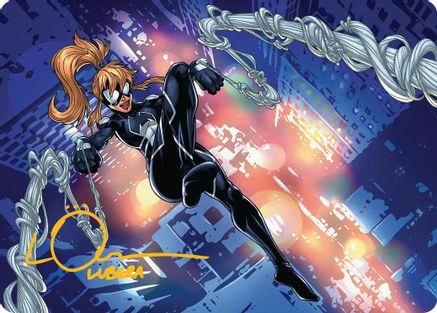 Araña, Heart of the Spider Art Card (Gold-Stamped Signature) (AASPM-037) - [Art Series: Marvel's Spider-Man]