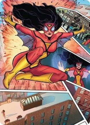 Spider-Woman, Stunning Savior Art Card (AASPM-051) - [Art Series: Marvel's Spider-Man]