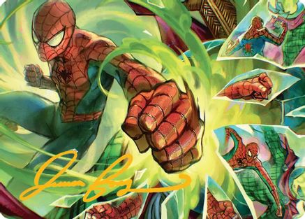 Kapow! Art Card (Gold-Stamped Signature) (AASPM-017) - [Art Series: Marvel's Spider-Man]
