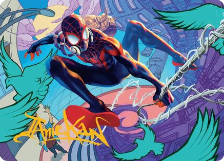 Spider-Man, Brooklyn Visionary Art Card (Gold-Stamped Signature) (AASPM-020) - [Art Series: Marvel's Spider-Man]