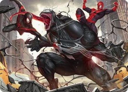 Terrific Team-Up Art Card (AASPM-023) - [Art Series: Marvel's Spider-Man]