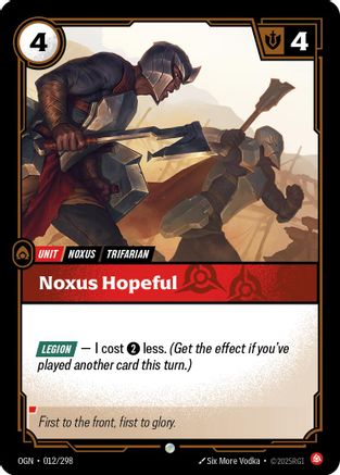 Noxus Hopeful (012/298) - Origins Foil