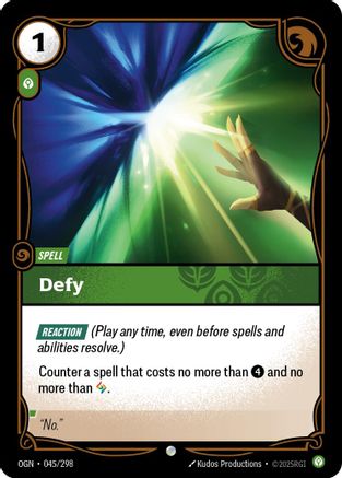 Defy (045/298) - Origins Foil