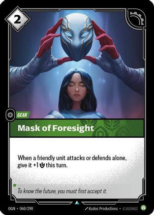 Mask of Foresight (060/298) - Origins Foil