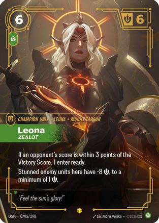 Leona - Zealot (Alternate Art) (079a/298) - Origins
